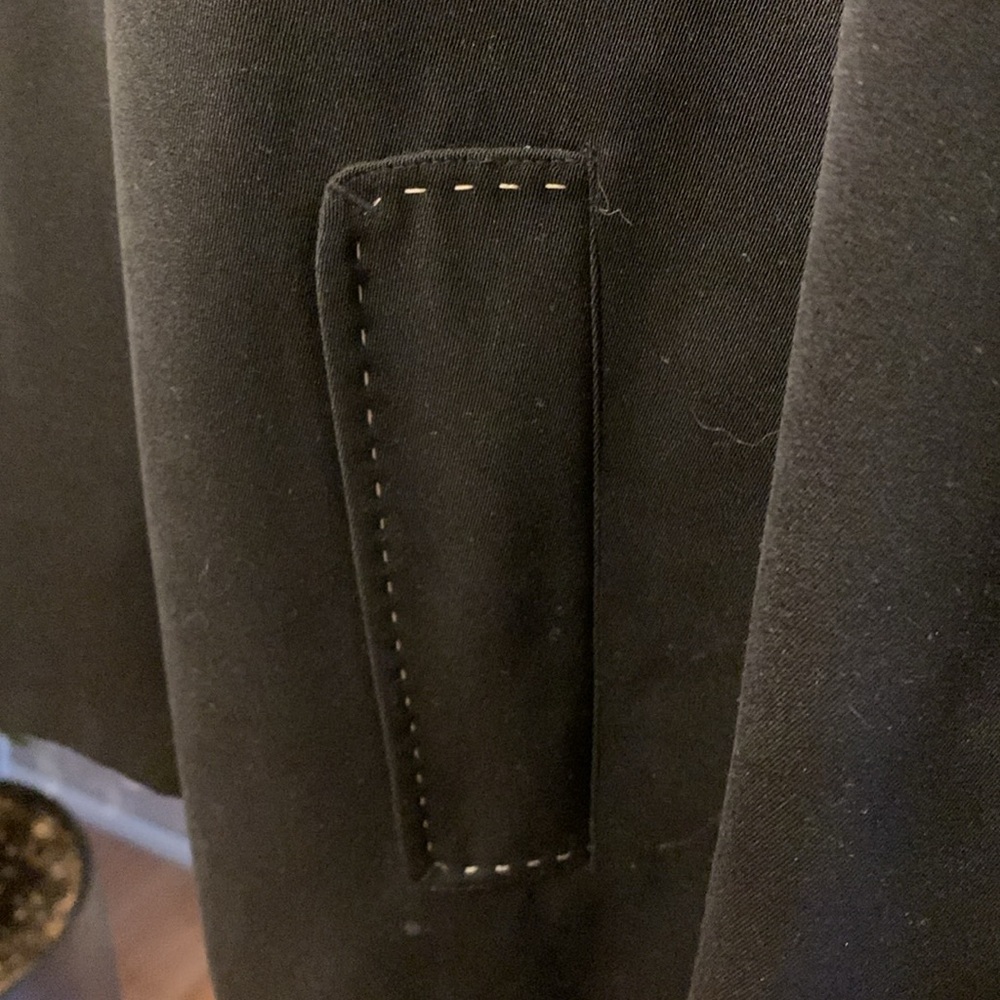 Elegant Black Women's Dressy Trench Coat - Picture 4 of 15